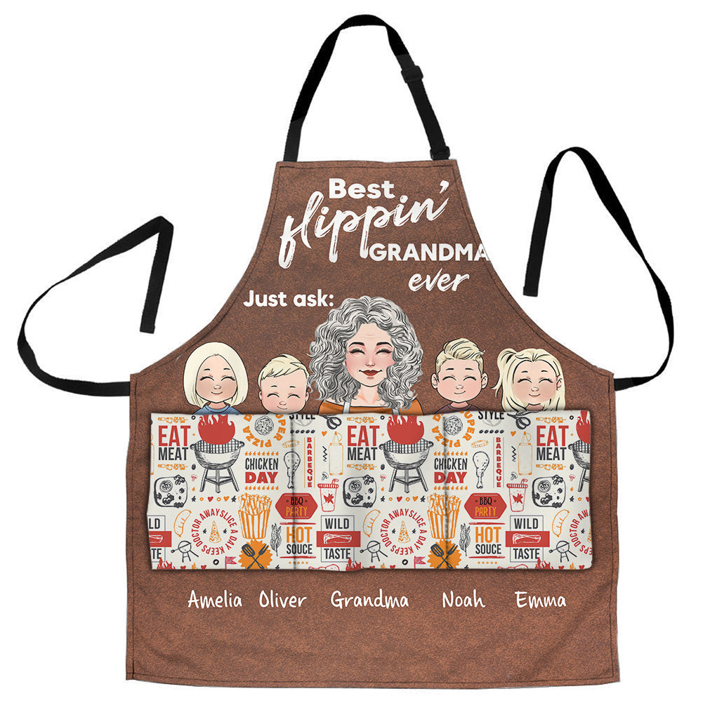 Meilleur papa du monde ! – Cadeau pour papa, grand-mère, grand-père, maman, oncle, tante – Tablier personnalisé