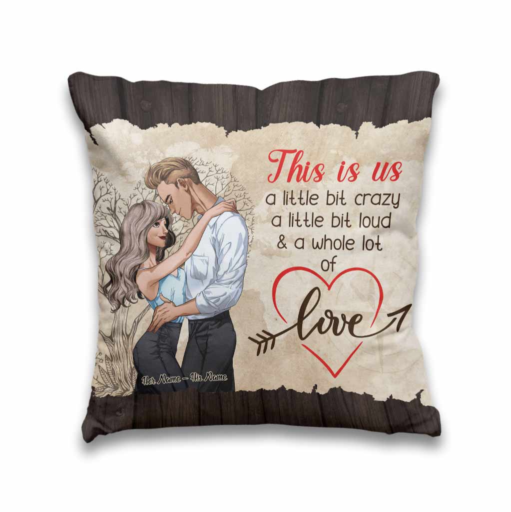 Coussin décoratif personnalisé pour couple « This Is Us »