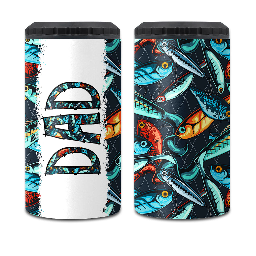 Reel Cool Dad - Cadeau de pêche pour papa, grand-père, lui, mari - Refroidisseur de canettes personnalisé