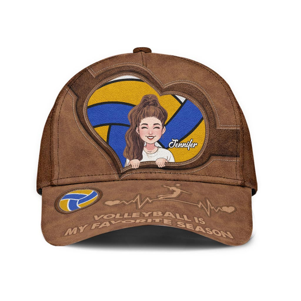 Le volley-ball est ma saison préférée - Casquette de volley-ball classique personnalisée