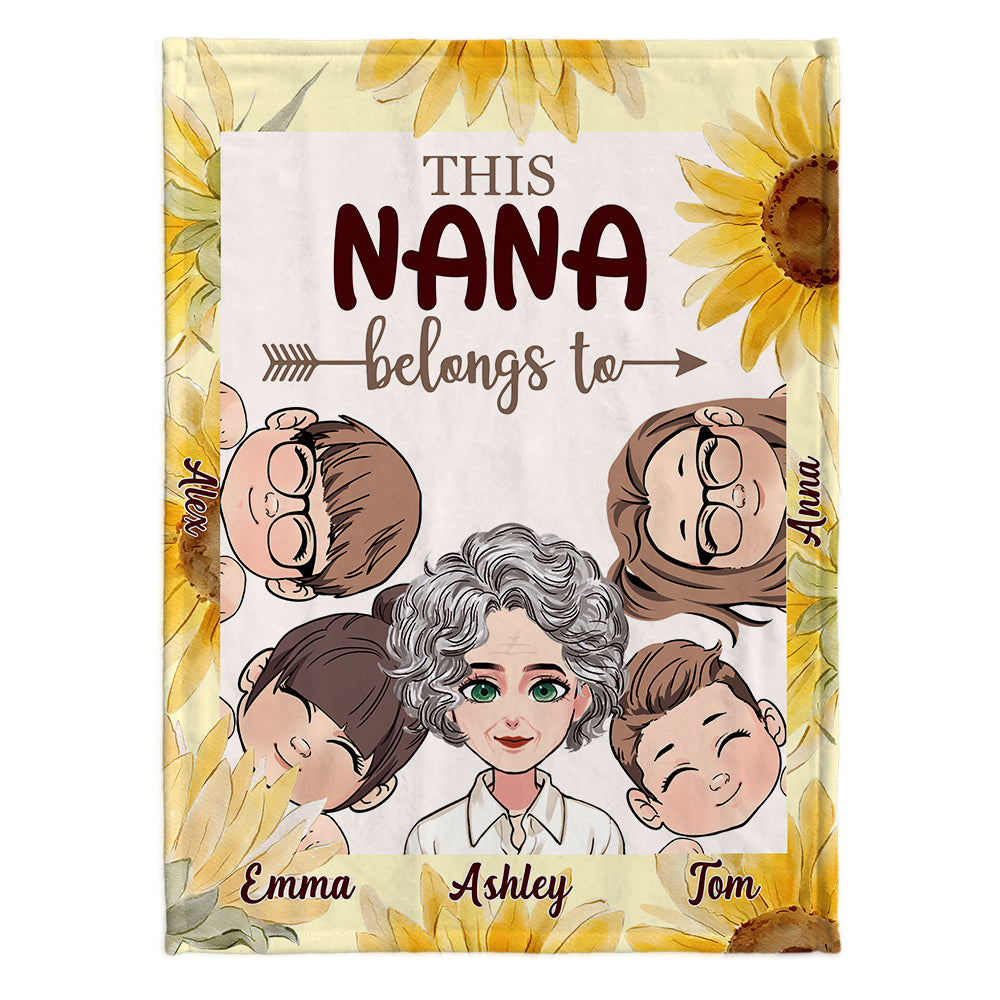 This Grandma Belongs To - Personalized Mother Blanket