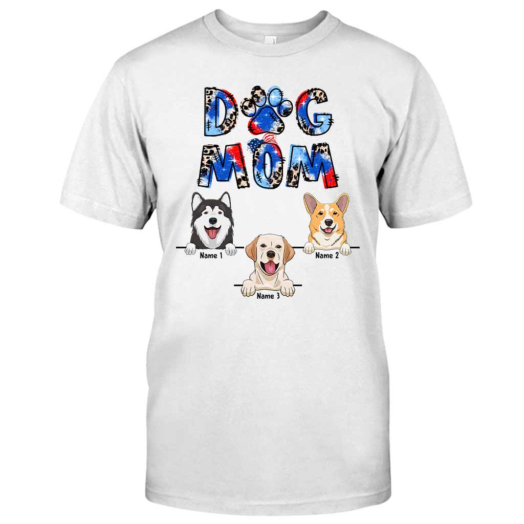 Maman de chien - T-shirt et sweat à capuche personnalisés pour la fête de l'Indépendance