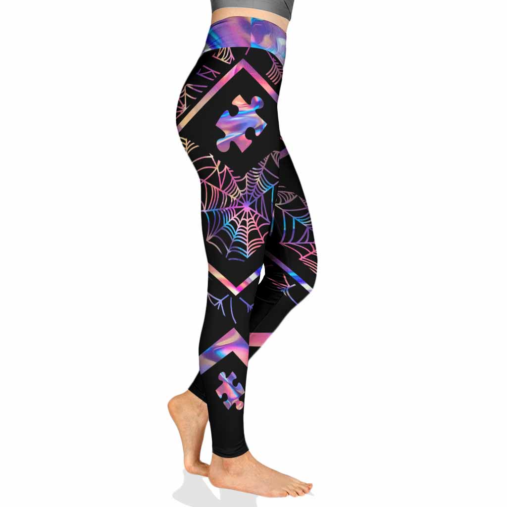 Ambiance Halloween Accepter Comprendre Aimer - Leggings de sensibilisation à l'autisme