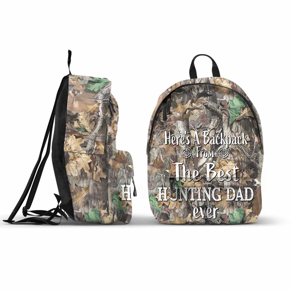 From The Best Hunting Dad Ever - Personalized Hunting Backpack