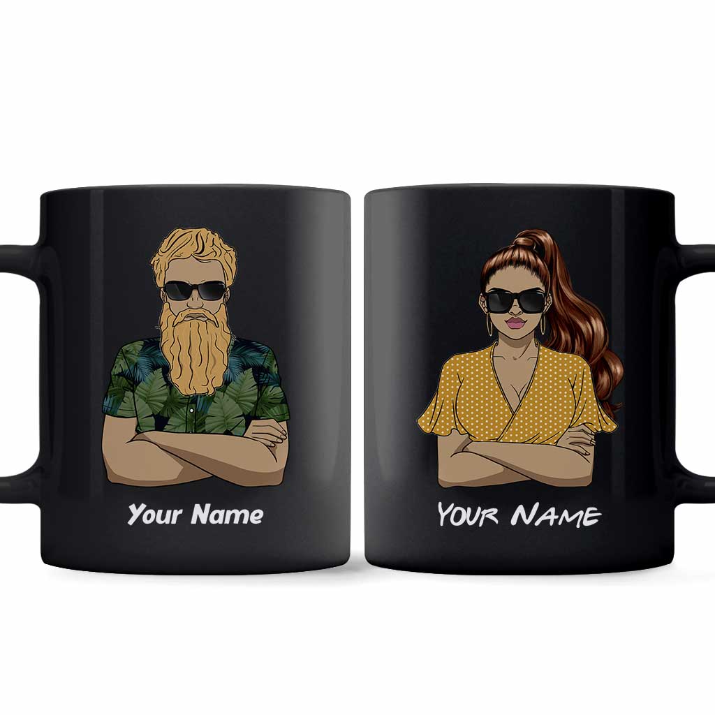 Mug personnalisé pour couple « Celui ou celle dont les oreilles ne fonctionnent pas »