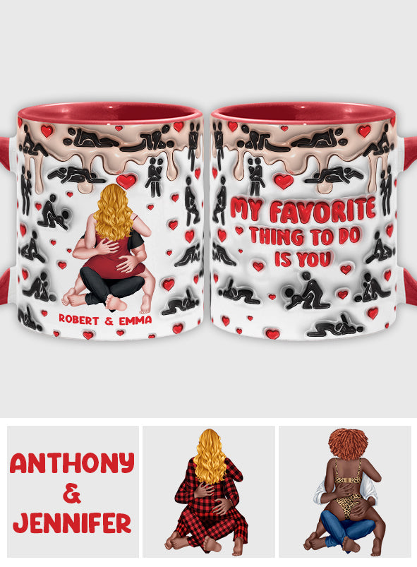Ma chose préférée à faire, c'est toi - Mug personnalisé pour couple