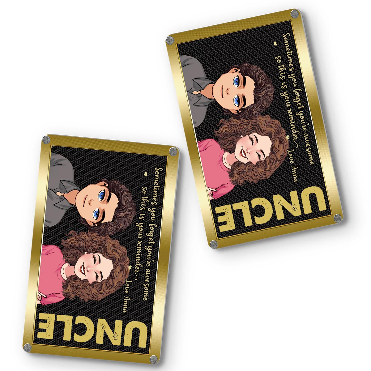 Parfois, on oublie à quel point on est génial ! – Cadeau pour papa, grand-père, oncle – Carte personnalisée à glisser dans son portefeuille