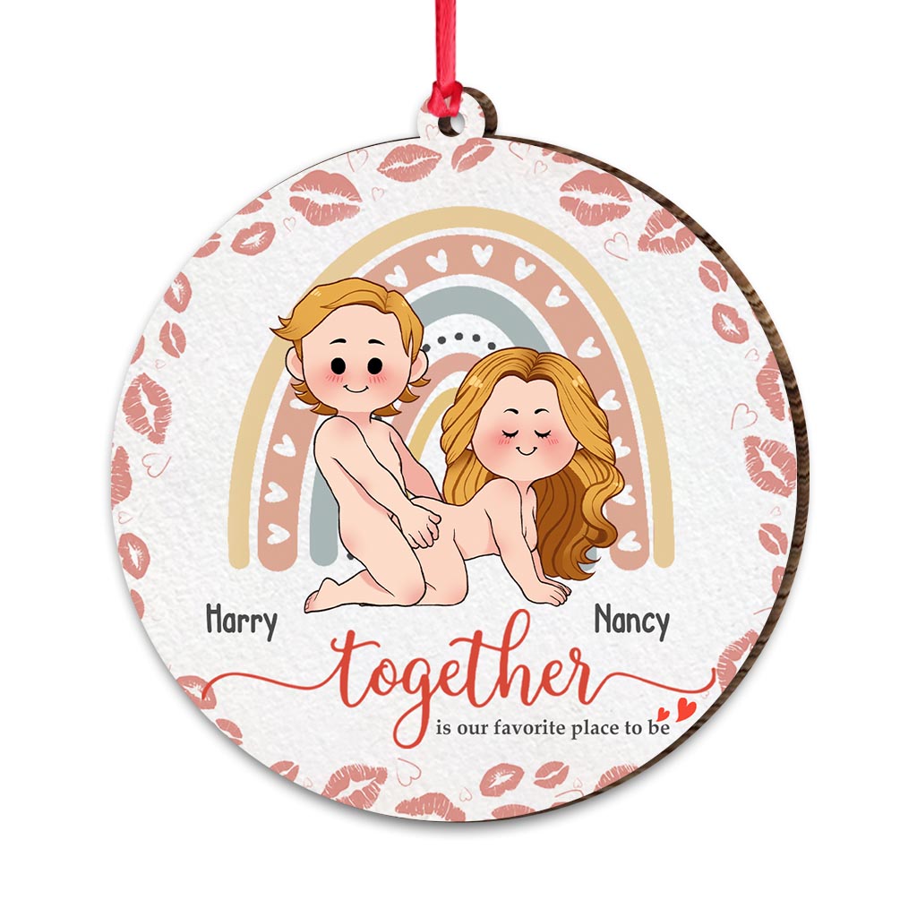 Together Is Our Favorite Place To Be - Personalized Couple Ornament