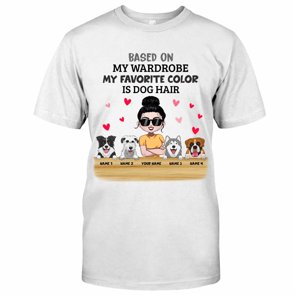 Ma couleur préférée, c'est le poil de chien - T-shirt et sweat à capuche personnalisés pour chien