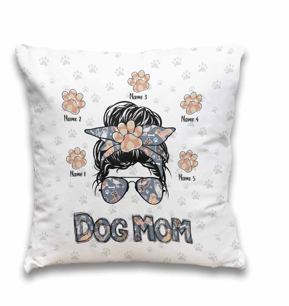 J'adore être une maman de chien - Coussin décoratif personnalisé pour chien