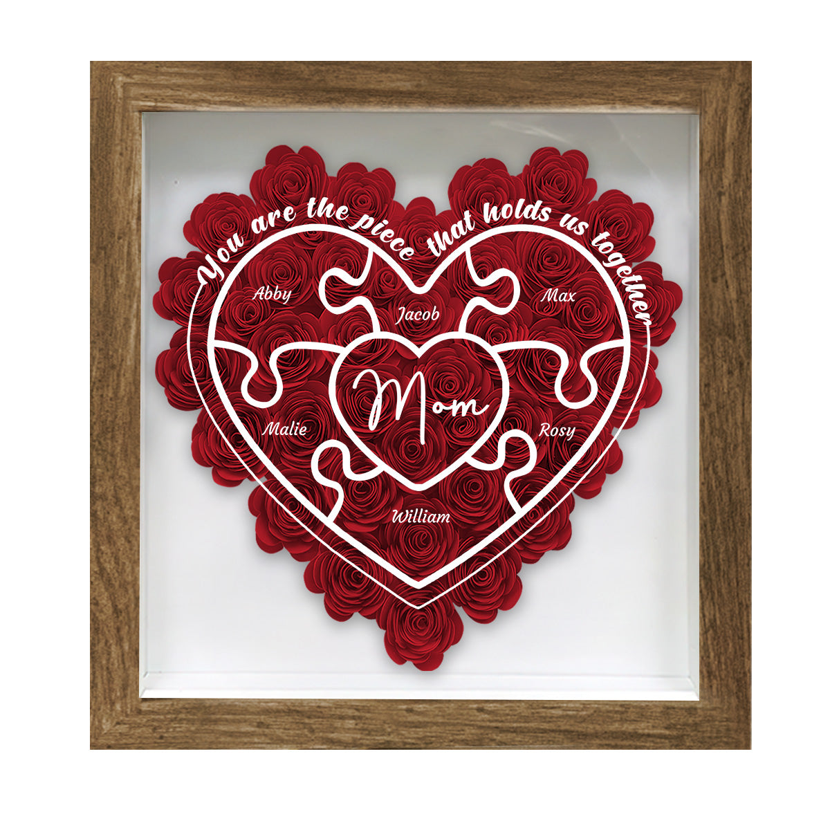 Maman, tu es la perle rare - Cadeau pour maman, grand-mère, tante, papa - Boîte à fleurs personnalisée