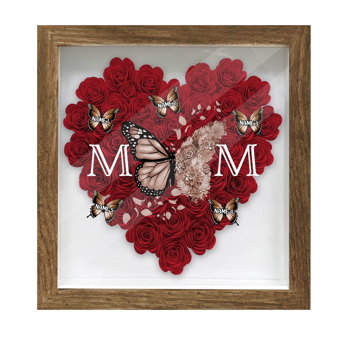 Papillon Maman - Boîte à souvenirs personnalisée Fleur Mère