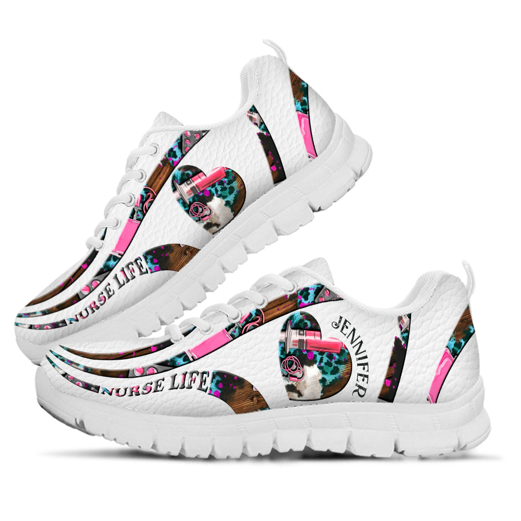 Vie d'infirmière - Baskets personnalisées pour infirmières