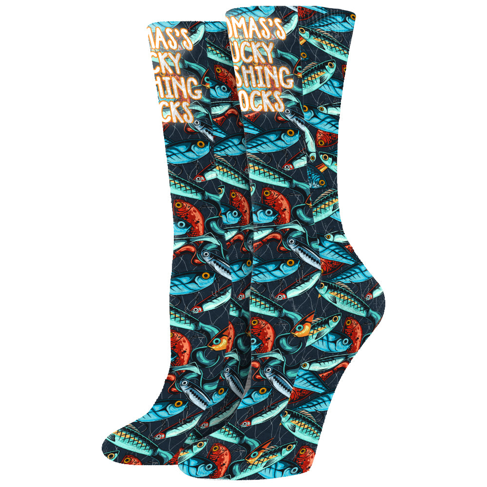Mes chaussettes de pêche porte-bonheur - Chaussettes de pêche personnalisées