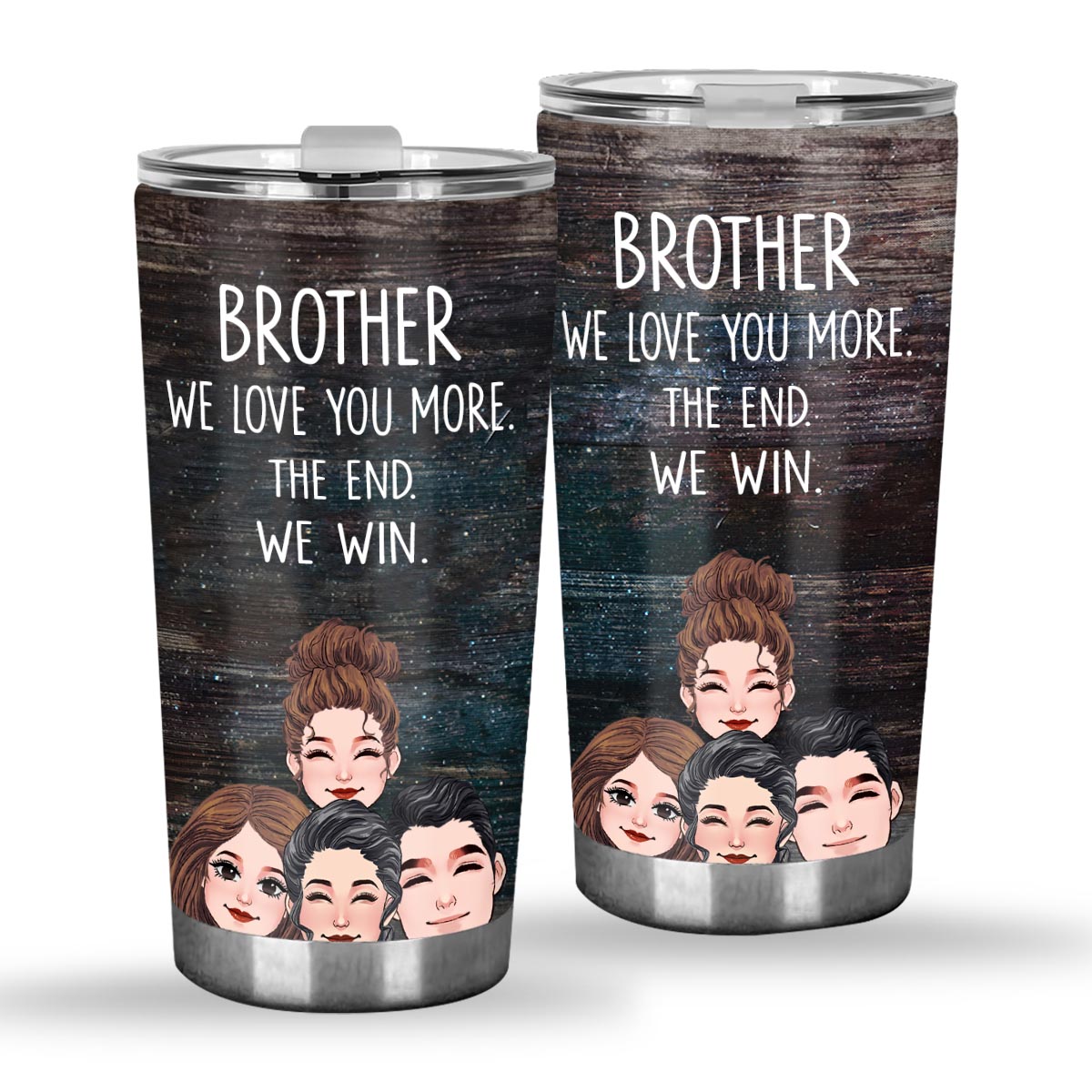 Papa, je t'aime plus que tout - Cadeau pour papa, grand-mère, grand-père, maman, oncle, tante - Gobelet isotherme personnalisé