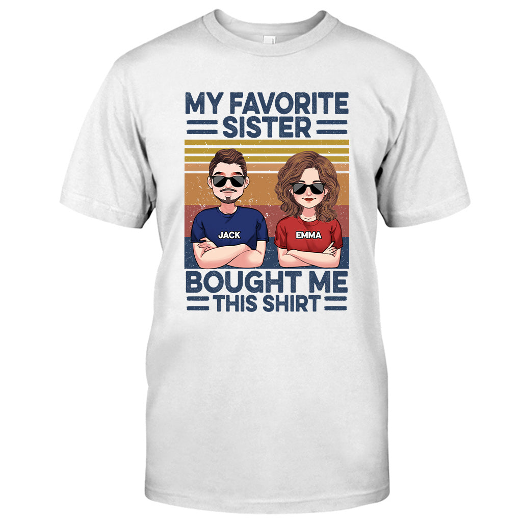 Favorite Sister - Personalized Sibling T-shirt & Hoodie