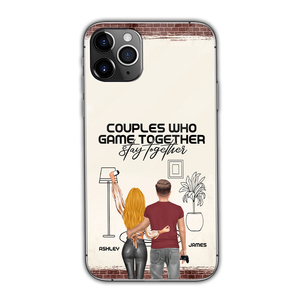 Les couples qui jouent ensemble restent ensemble - Coque de téléphone personnalisée pour jeux vidéo