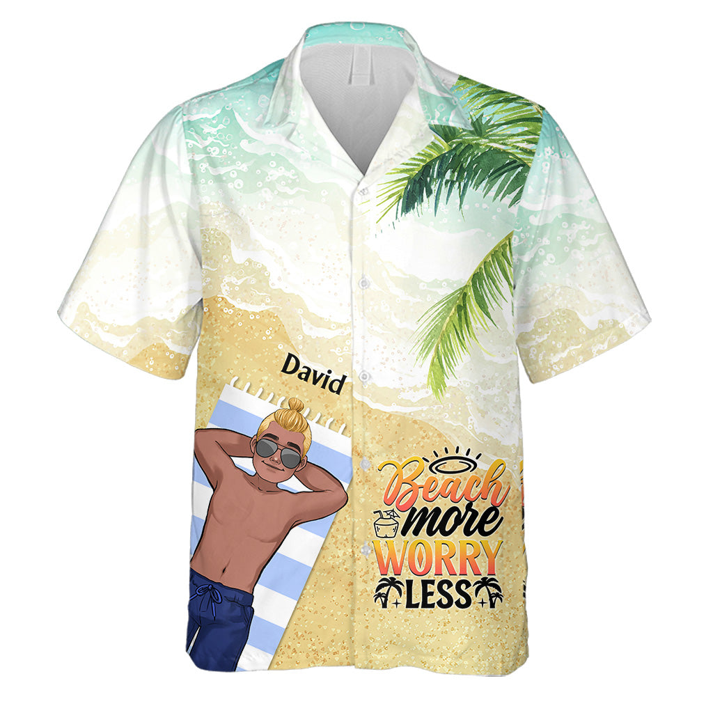 The Beach Is Calling And I Must Go - Sea Lover gift for friend, sister, girlfriend, wife, mom, brother, dad, husband, boyfriend - Personalized Hawaiian Shirt