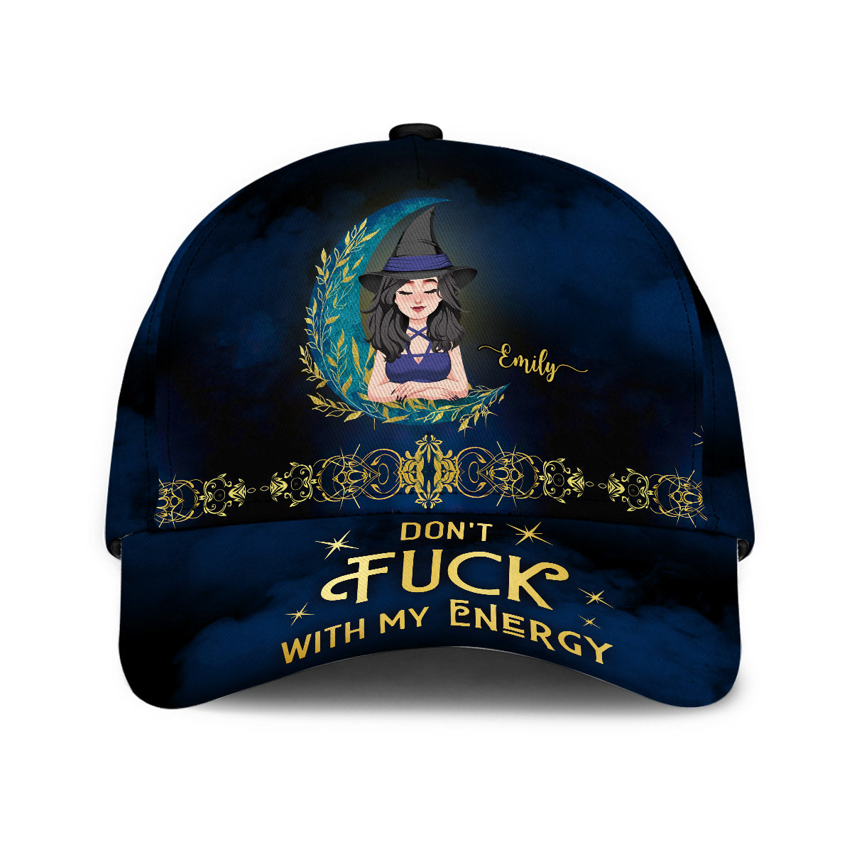 Ne touchez pas à mon énergie - Casquette de sorcière classique personnalisée