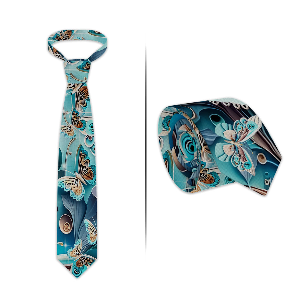 Cravate papillon « Papillons d'amour »