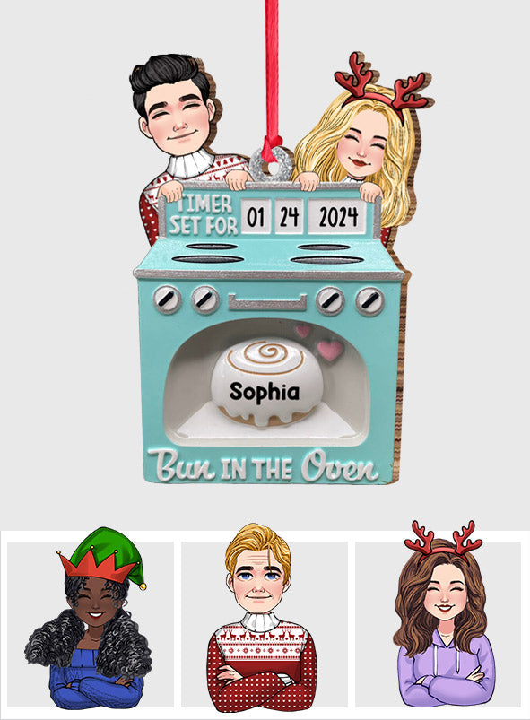 Petit pain au four - Cadeau de naissance - Ornement personnalisé