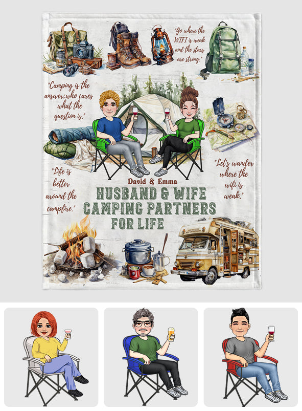 Couverture de camping personnalisée « Vie de camping »