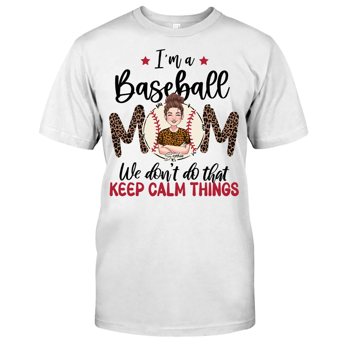 On ne fait pas ça avec le truc "Keep Calm" - T-shirt et sweat à capuche de baseball personnalisés