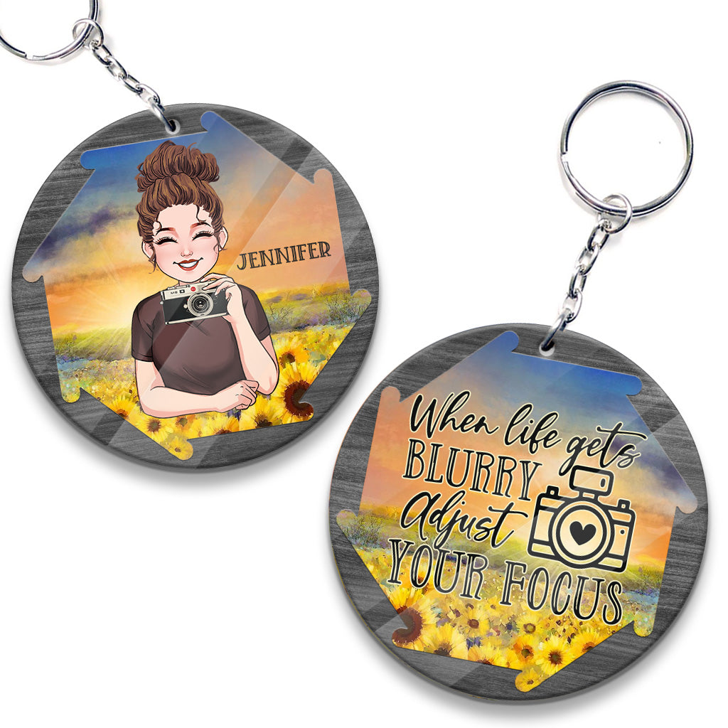 Adjust Your Focus - Personalized Photography Keychain