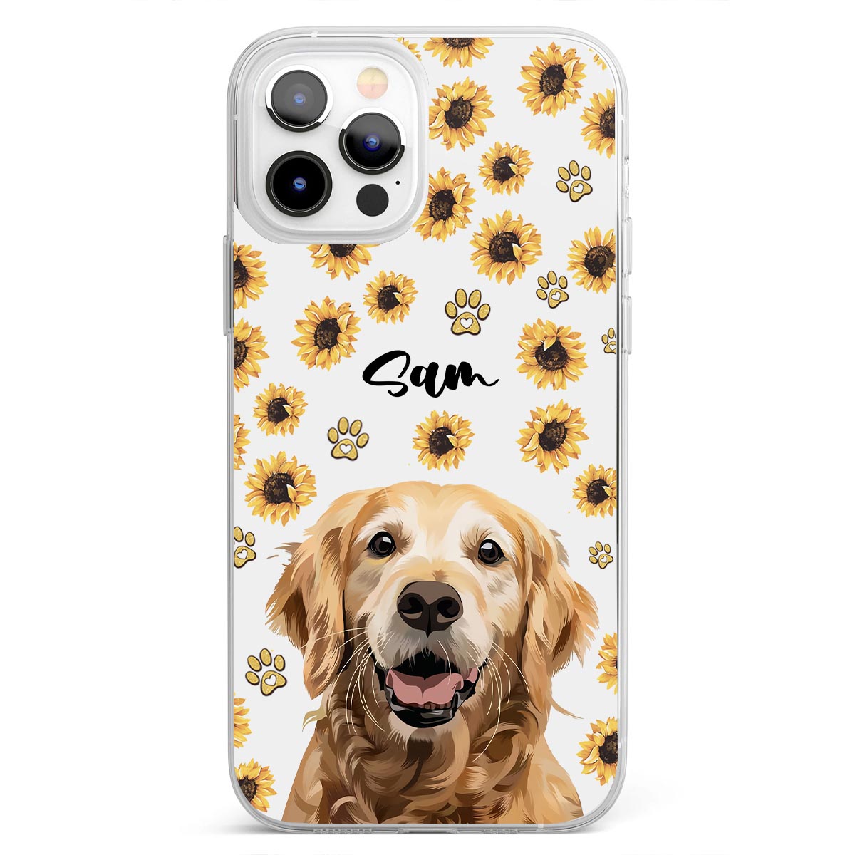 Tu es mon rayon de soleil - Coque de téléphone transparente personnalisée pour chien