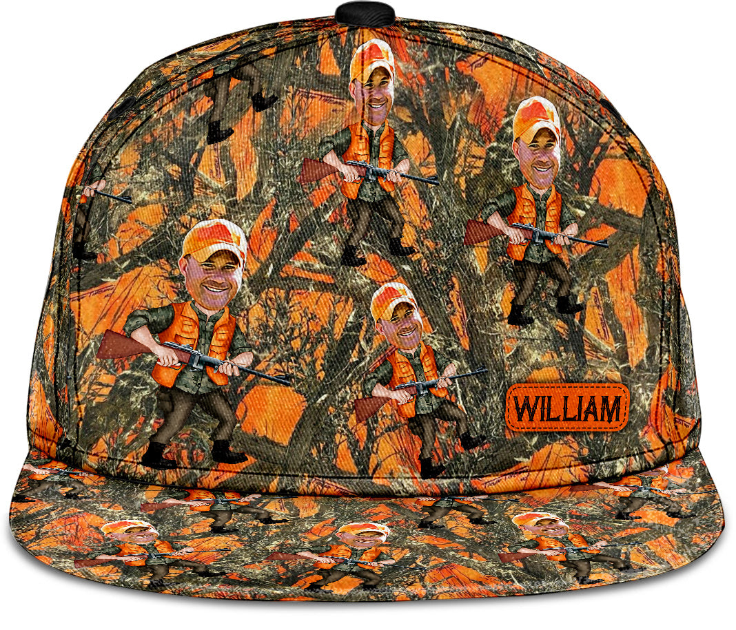 Casquette de chasse personnalisée avec photo intégrée