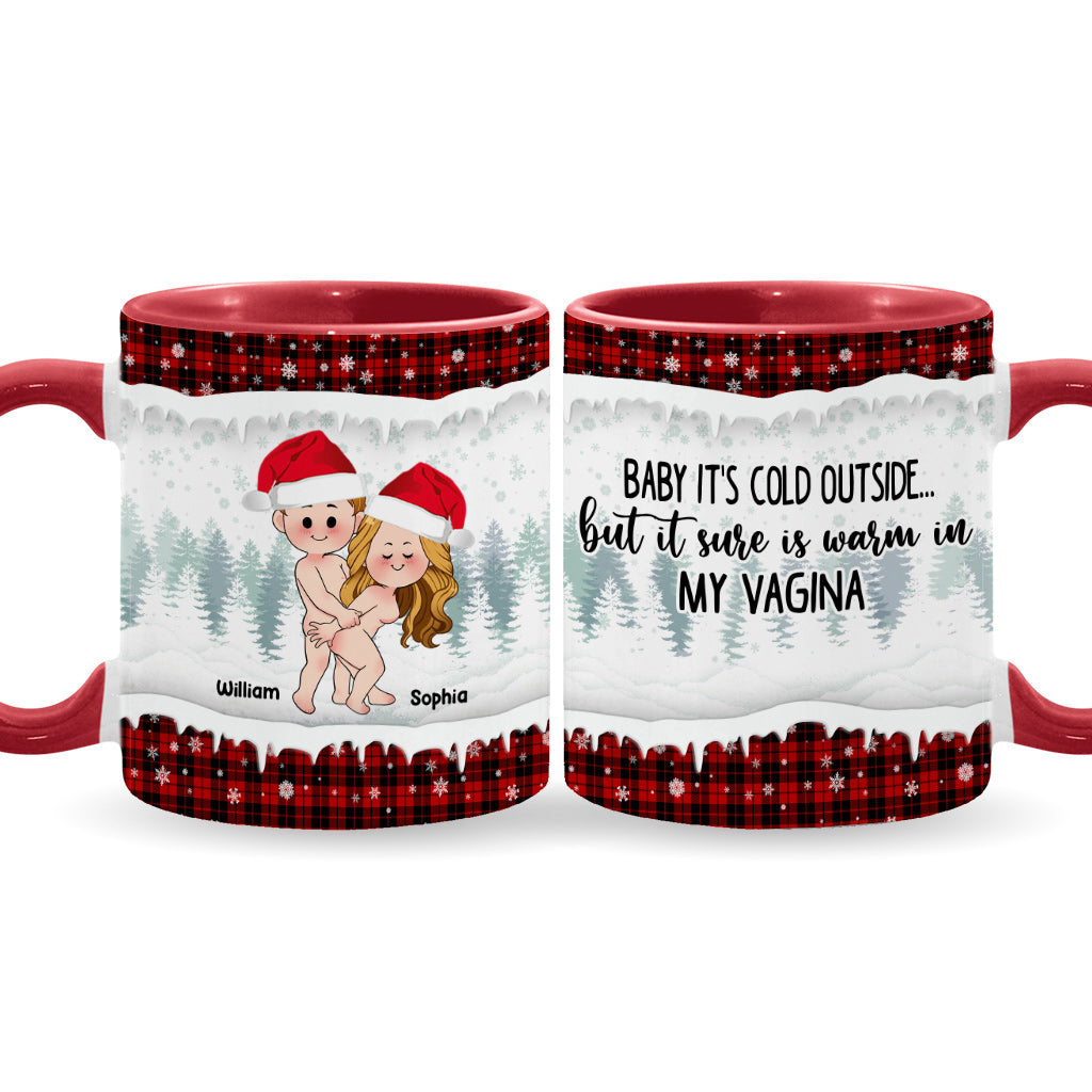 Bébé, il fait froid dehors - Mug personnalisé pour couple
