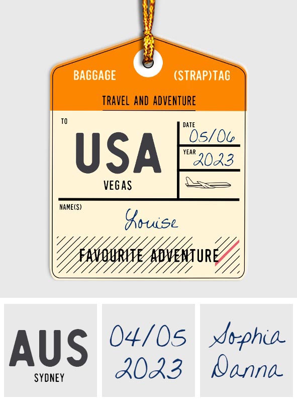 Favorite Adventure - Personalized Travelling Ornament