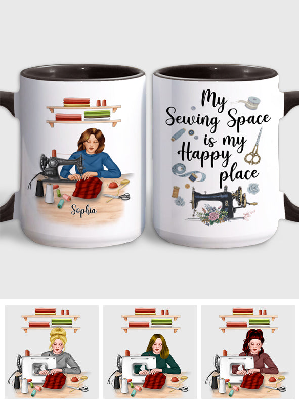 Mon espace couture - Mug personnalisé pour la couture