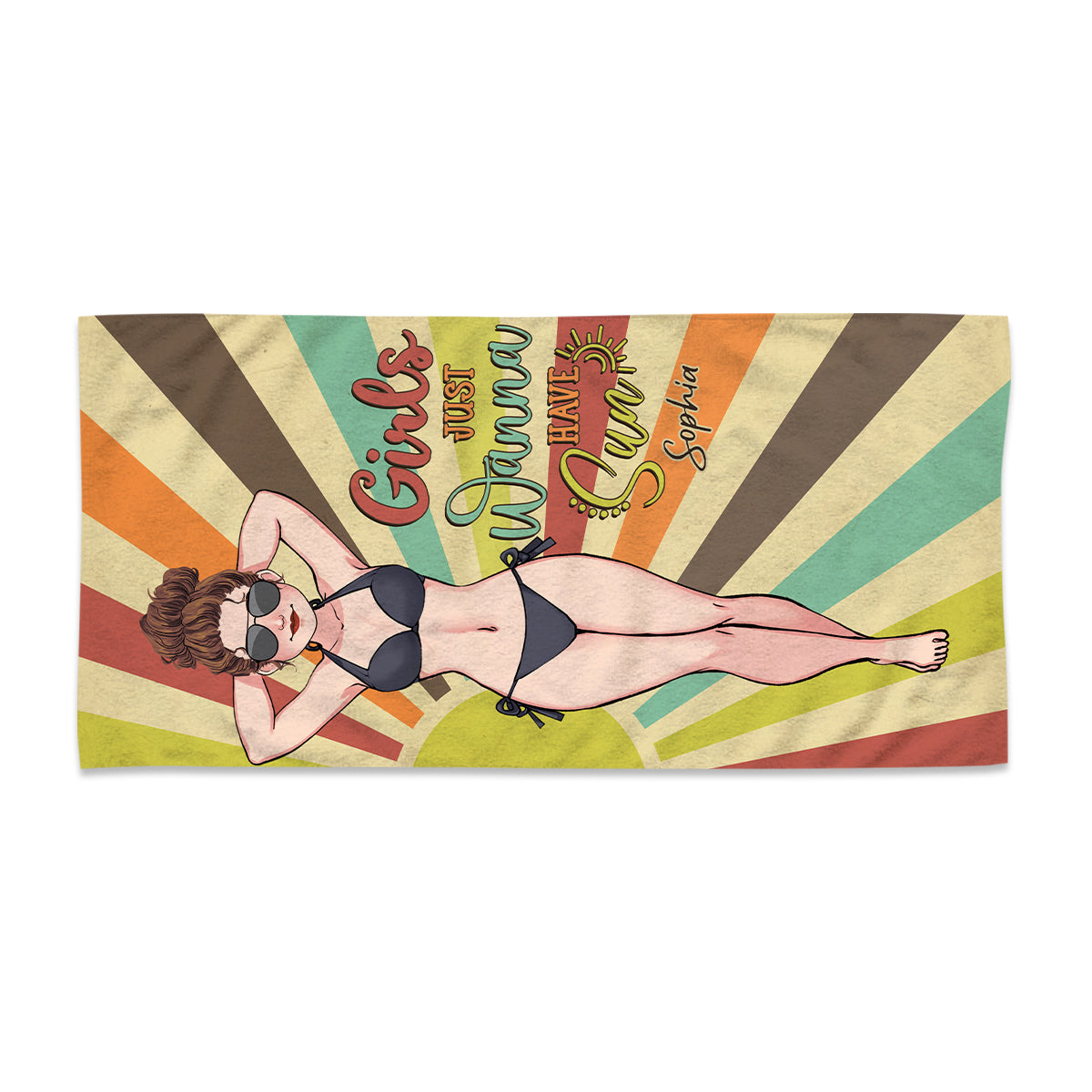 Toujours en vacances - Cadeau pour les amoureux de la mer : serviette de plage personnalisée pour une amie, une sœur, une petite amie, une épouse ou une maman