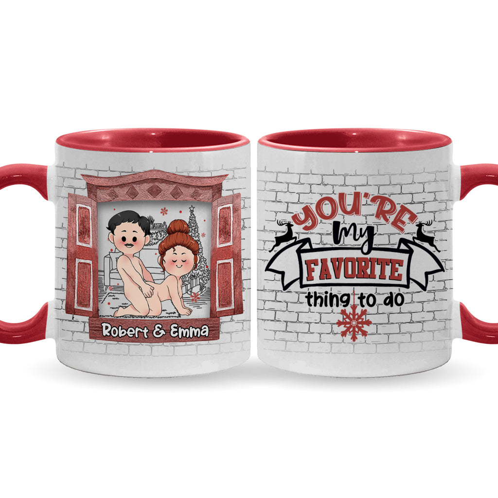 Tout ce que je veux pour Noël, c'est toi - Mug personnalisé pour couple
