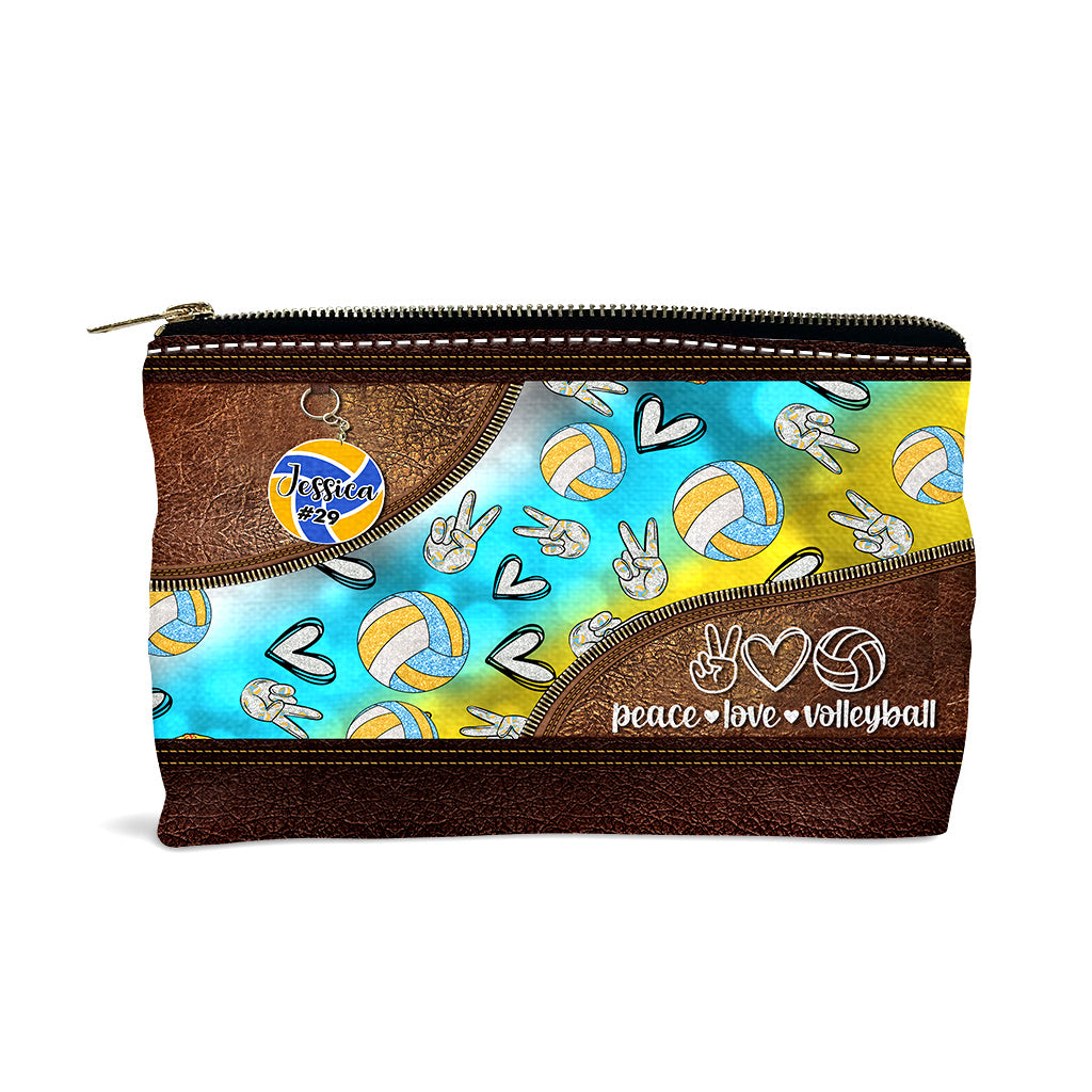 Volleyball Peace Love - Pochette de volley-ball personnalisée