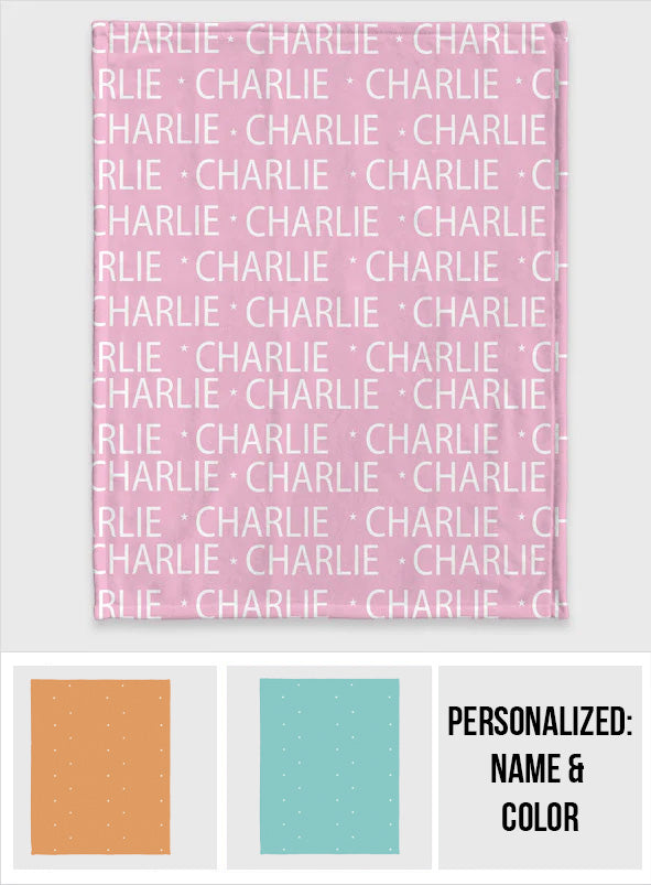 Custom Dog Name Pattern - Personalized Dog Blanket