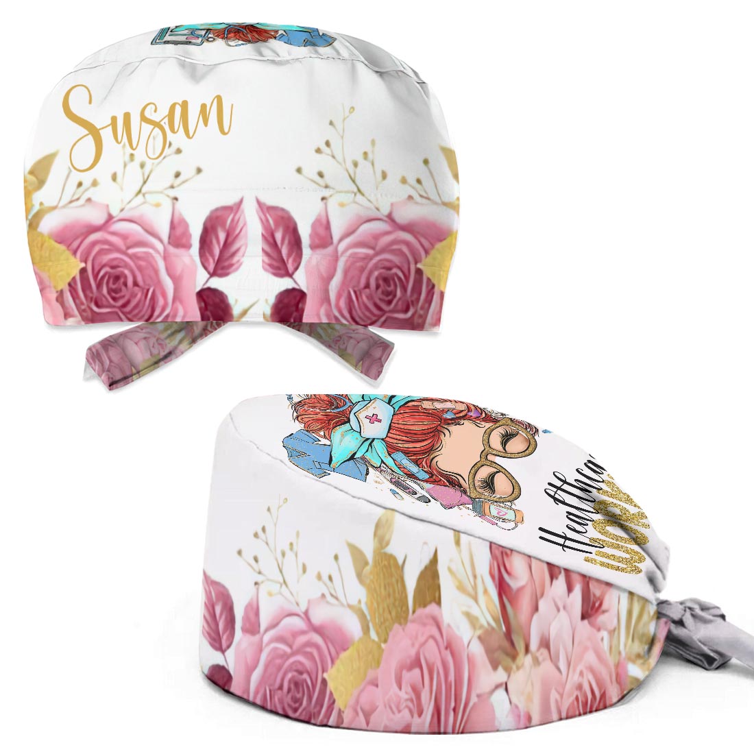 Vie d'infirmière - Bonnet de bloc opératoire personnalisé