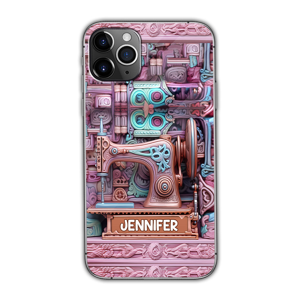 Passionnée de couture - Étui de téléphone personnalisé sur le thème de la couture