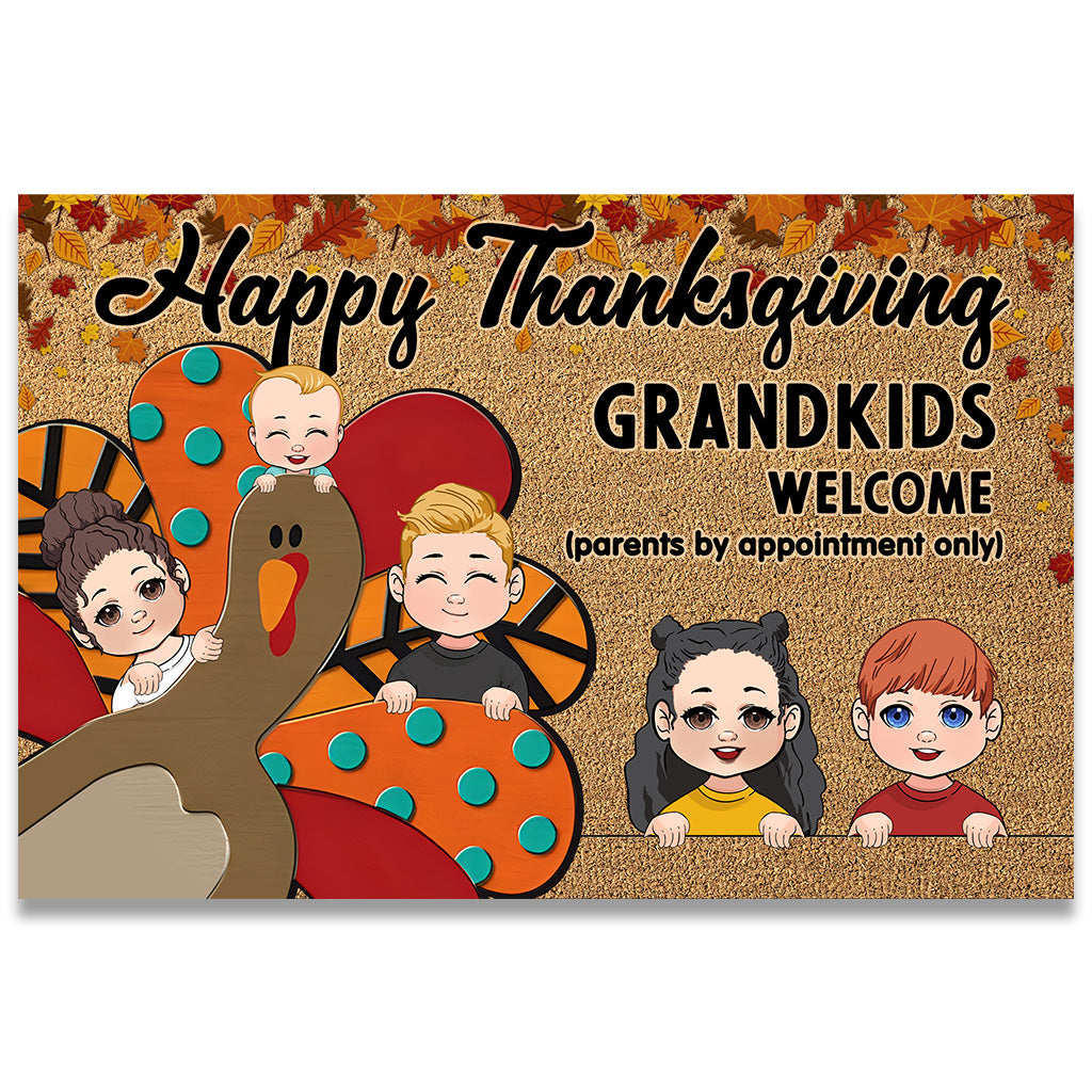Happy Thanksgiving - Personalized Grandma Doormat