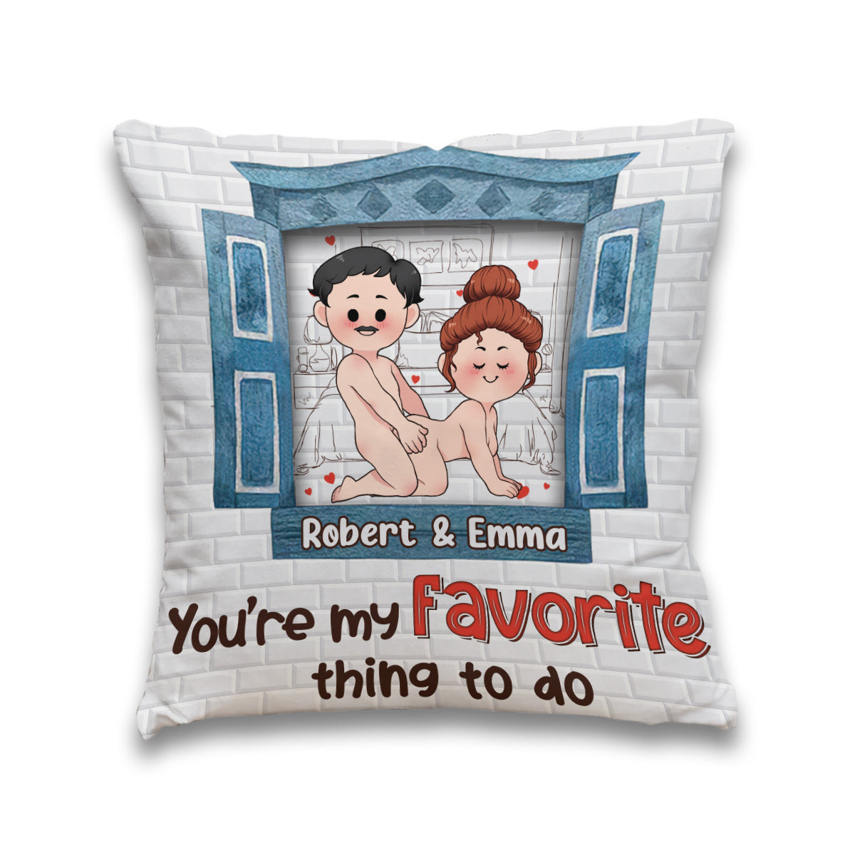 You’re My Favorite - Personalized Couple Throw Pillow