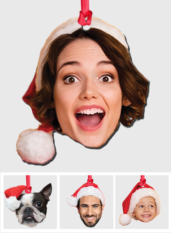 Custom Face Picture Ornament - Personalized Family Ornament