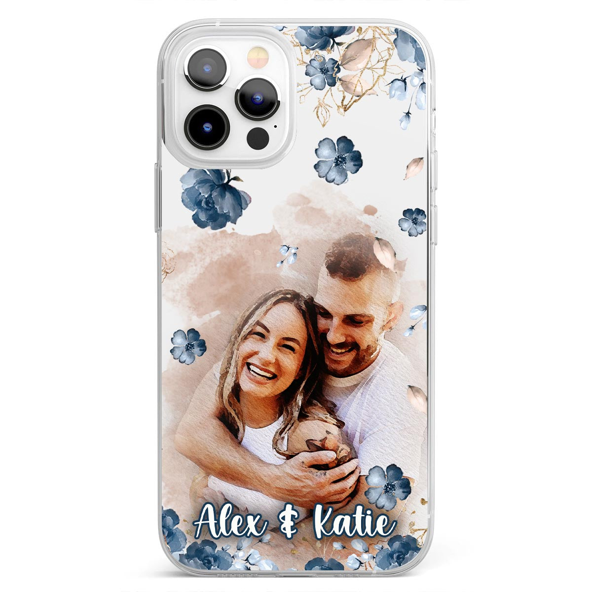 Floral Phone Case - Personalized Clear Phone Case