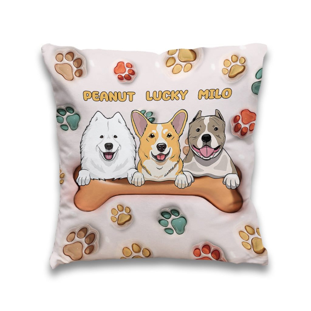 Meilleure maman de chien au monde - Coussin décoratif personnalisé pour chien