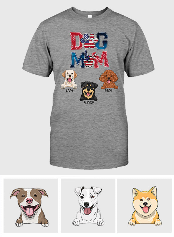Maman de chien américaine - T-shirt et sweat à capuche personnalisés pour chien