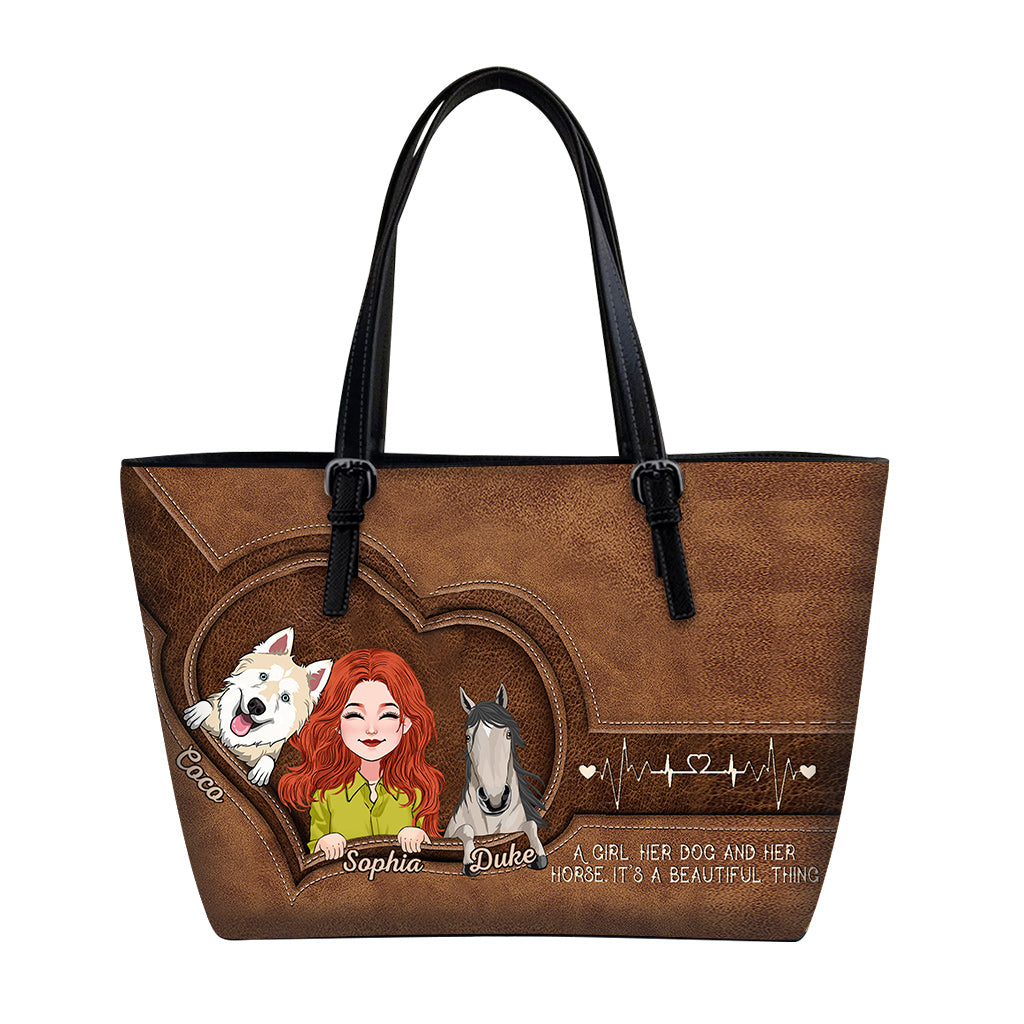 Quelle belle chose ! Sac en cuir de cheval personnalisé