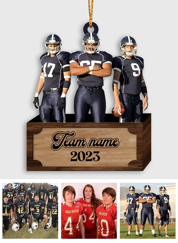 Football Christmas - Personalized Football Ornament