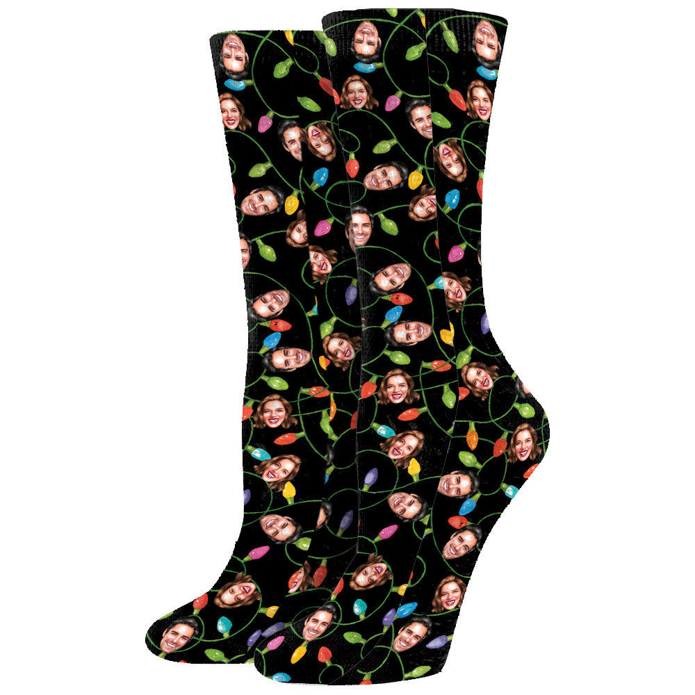 Merry Christmas - Personalized Couple Socks