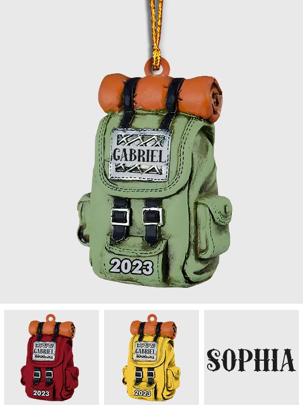 Sac de randonnée - Ornement de randonnée personnalisé