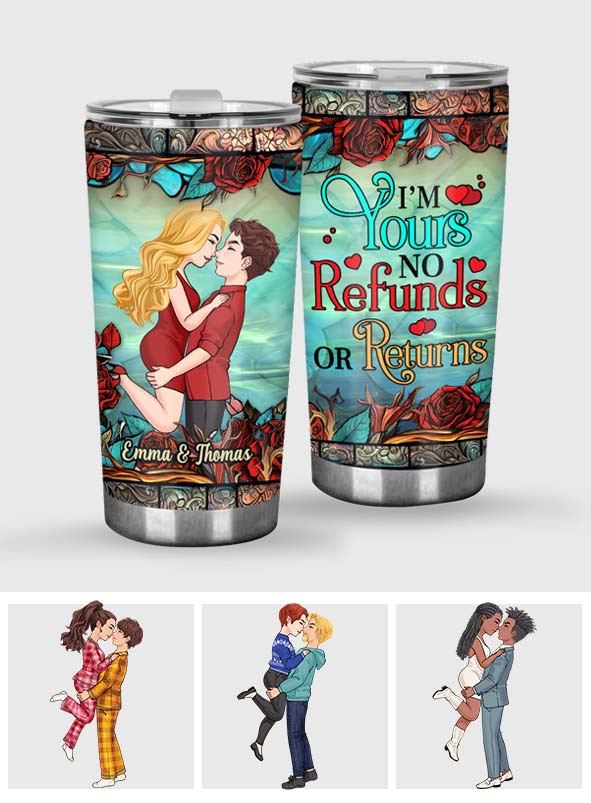 I Met You. I Liked You. I Love You. I'm Keeping You. Forever Yours - gift for husband, wife, boyfriend, girlfriend - Personalized Tumbler